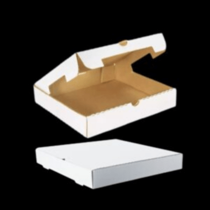 18 White Pizza Boxes