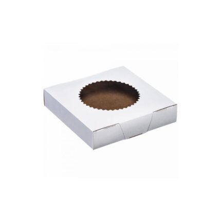 Window Cake/Pie Box 8in X 8in X 1.75in - Glued window and high-quality materials - Pack of 250