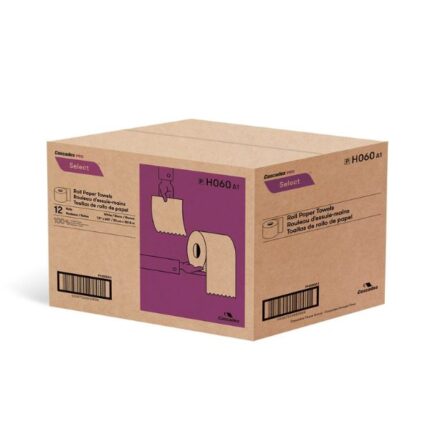 H060 Cascades White Roll Towels 600feet/Roll-12 Roll/case