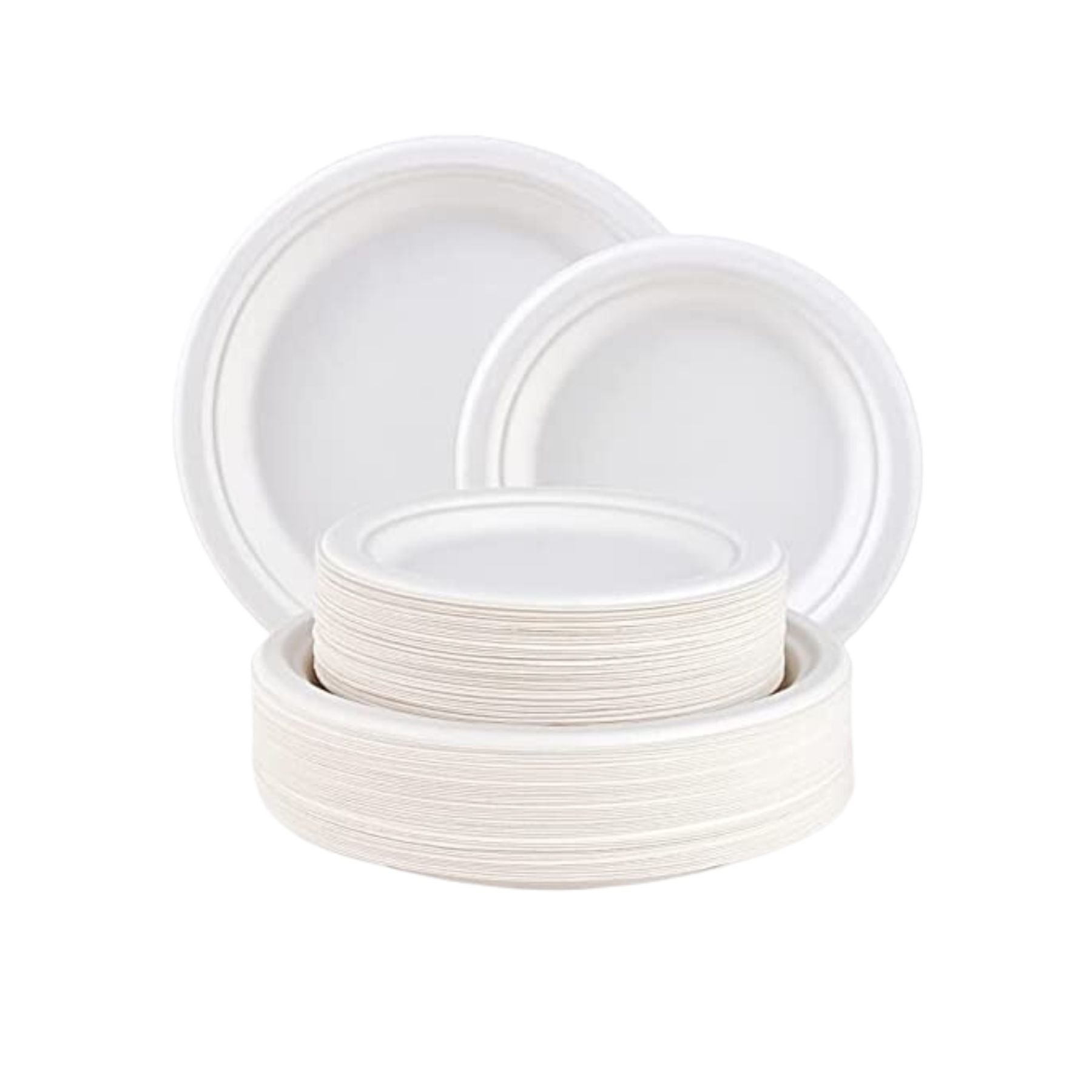 10 Round Bagasse Plates 500 pcs White Eco craze Jan Star Supplies Inc 10 Round Bagasse Plates 500 pcs White Eco craze Jan Star Supplies Inc