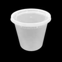 24 oZ Clear Deli Injection Containers With Lid