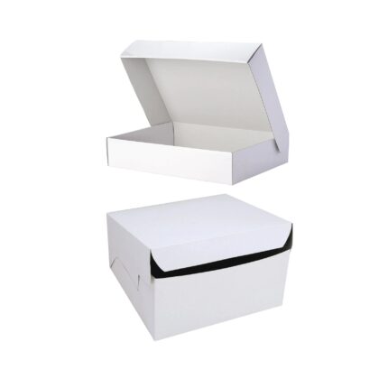 Slab Cake Boxes White 2 Piece Pack/100