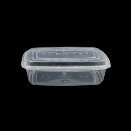 24 oz Clear Plastic Rectangular Containers