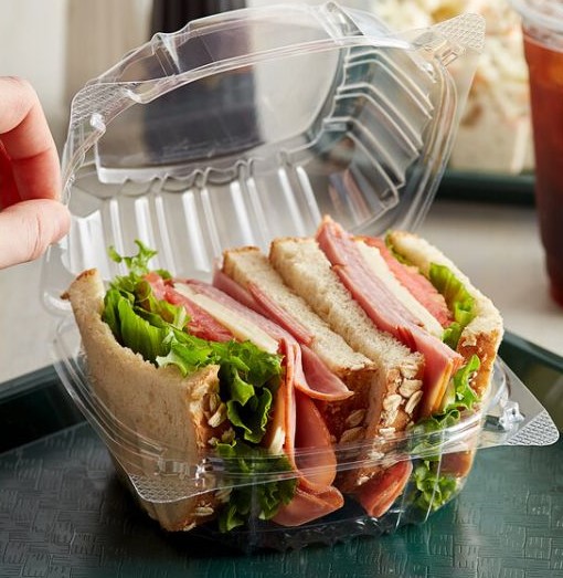Hinged Plastic Food Containers