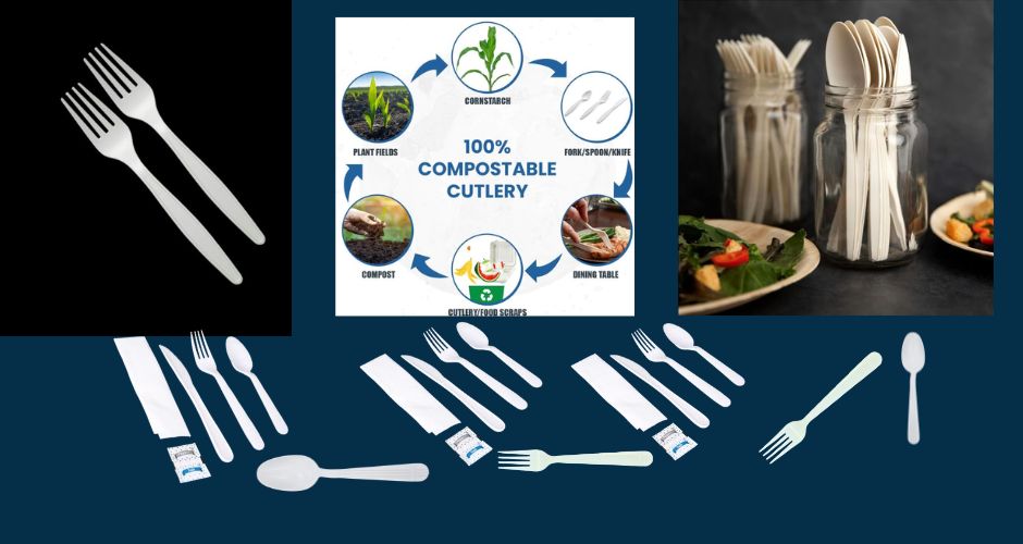 Look at Cornstarch, Plastic, and Bamboo Options