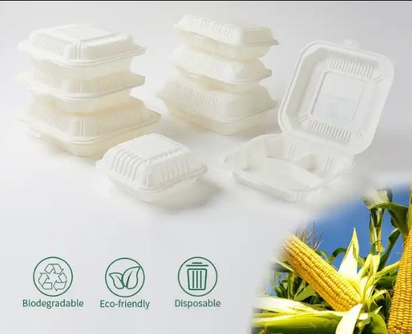 Manufacturer-Biodegradable-Cornstarch-Food-Container-Disposable-Takeout-Take-out-Clamsell-Box-Packaging-Tableware