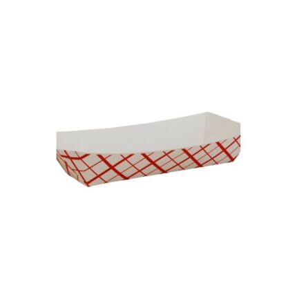 Waxed Food Tray, 1/2LB, Red, 1000/cs