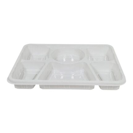6 Compartment Plastic Tray