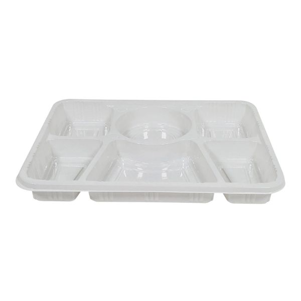 6 Compartment Plastic Tray