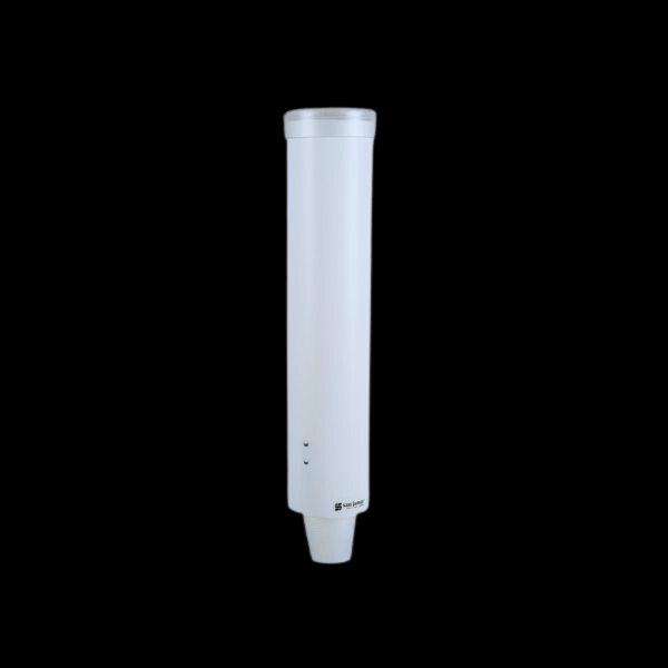 White Pull Cup Dispenser White Pull Cup Dispenser