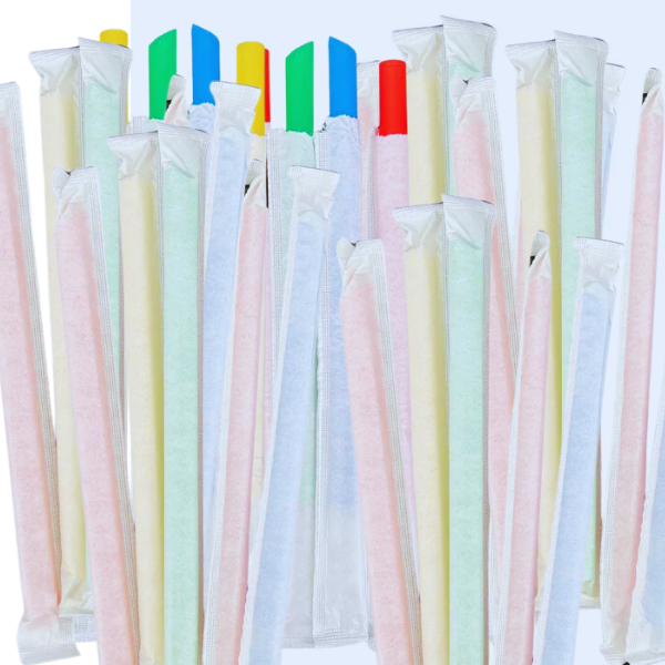 8" Individually Wrapped Color Straws 8" Individually Wrapped Color Straws