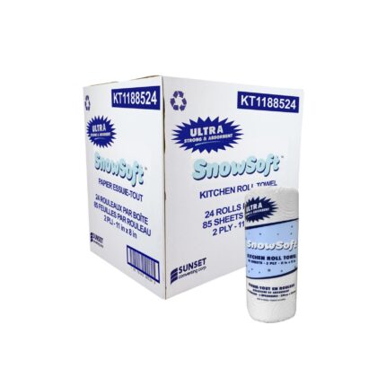 Paper Towel SUNSET Snow Soft - 2-Ply - Box of 24 Rolls of 85 Sheets